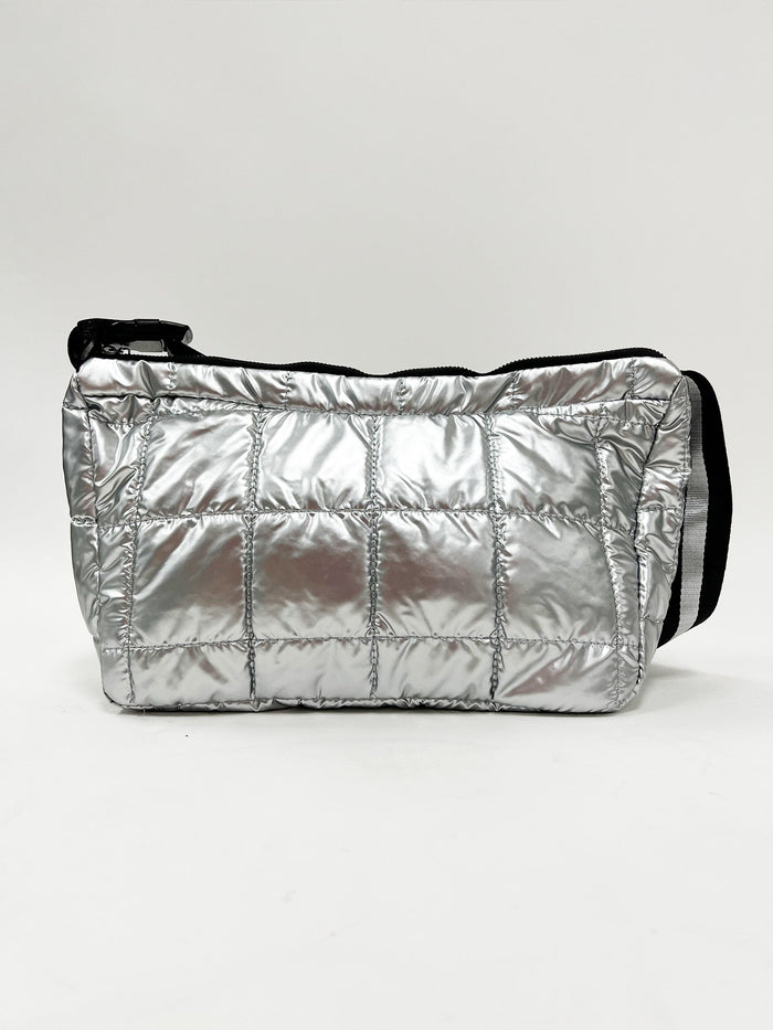 THREADZ_METALLIC PUFFER BAG _ METALLIC PUFFER BAG _ Ebony Boutique NZ