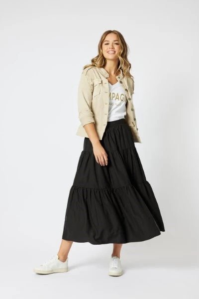 THREADZ_MILITARY DENIM JACKET _ MILITARY DENIM JACKET _ Ebony Boutique NZ