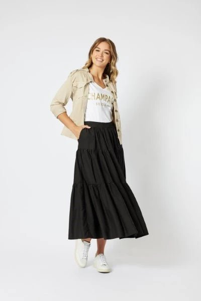 THREADZ_MILITARY DENIM JACKET _ MILITARY DENIM JACKET _ Ebony Boutique NZ