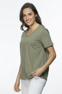 THREADZ_THREADZ VEE NECK TEE _ _ Ebony Boutique NZ