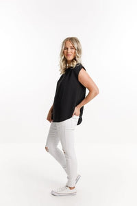HOME-LEE_WEEKENDER JEANS WHITE WITH RIPS _ _ Ebony Boutique NZ