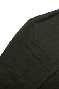 EBONY_WOMENS 100% MERINO (210) LONG SLEEVE CREW TOP OLIVE _ _ Ebony Boutique NZ