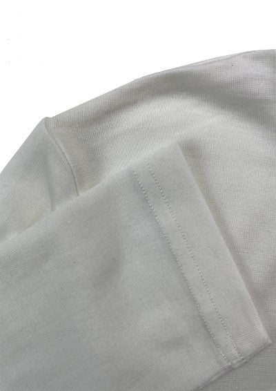 EBONY_WOMENS 100% MERINO (210) LONG SLEEVE SATIN CREW TOP IVORY _ _ Ebony Boutique NZ