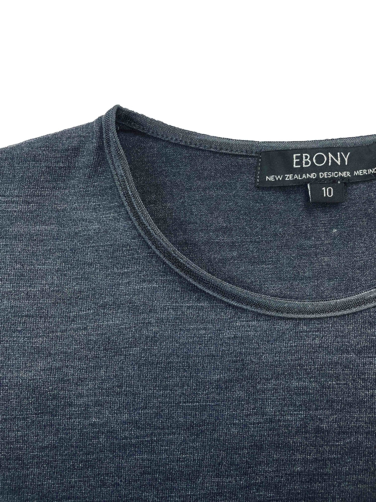 EBONY_WOMENS 100% MERINO (210) LONG SLEEVE SATIN CREW TOP ORION _ _ Ebony Boutique NZ