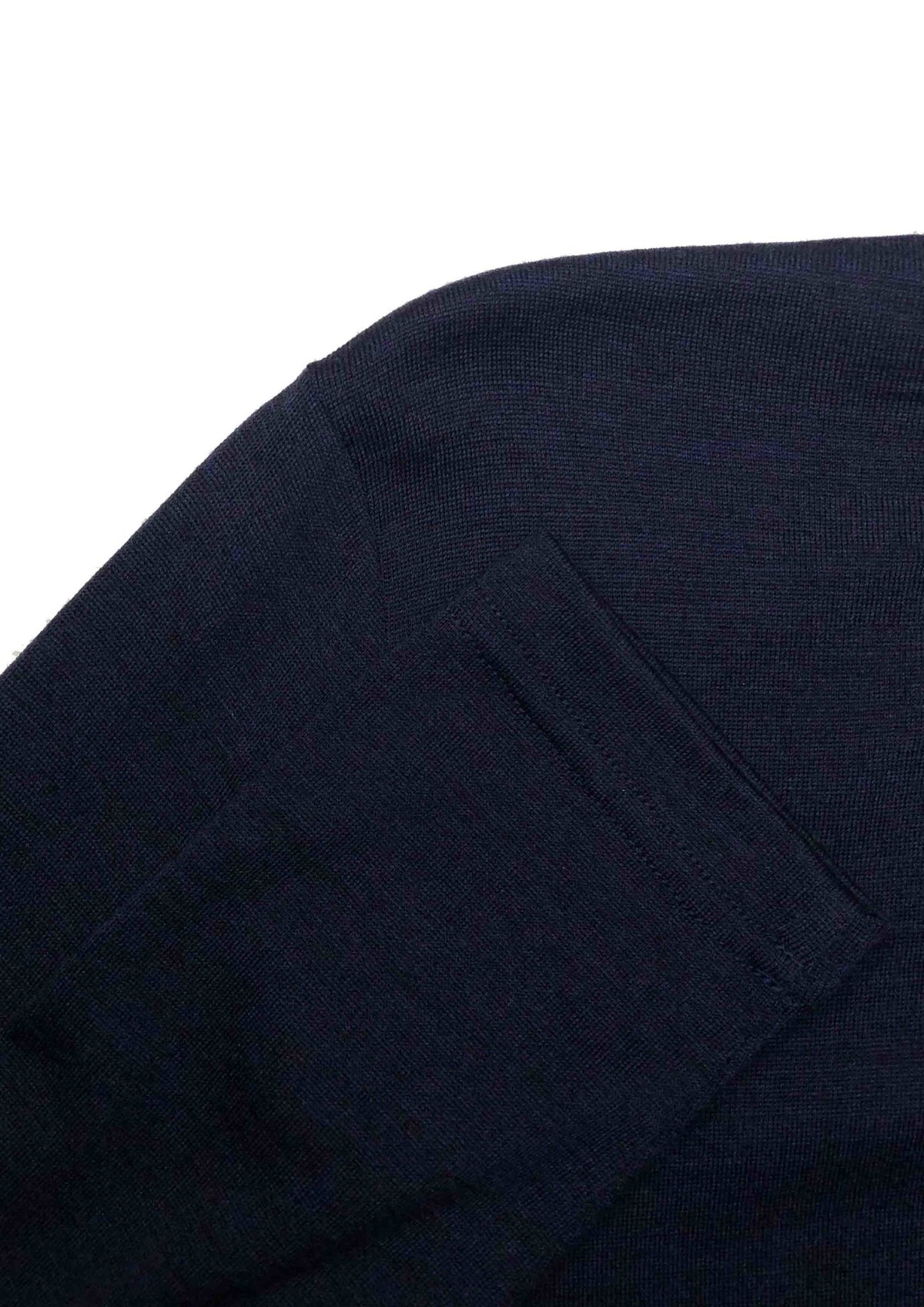 EBONY_WOMENS 100% MERINO (210) LONG SLEEVE SATIN CREW TOP NAVY _ _ Ebony Boutique NZ