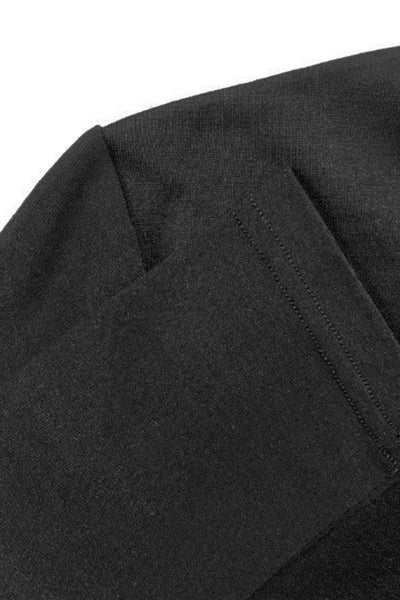 EBONY_WOMENS 100% MERINO (210) LONGLINE SCOOP LONG SLEEVE TOP BLACK _ _ Ebony Boutique NZ