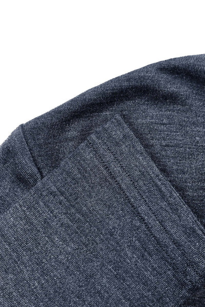 EBONY_WOMENS 100% MERINO (210) LONG SLEEVE V NECK TOP ORION _ _ Ebony Boutique NZ