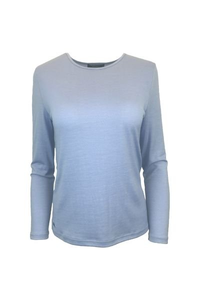 EBONY_WOMEN'S 100% MERINO WOOL (210) LONG SLEEVE CREW TOP _ _ Ebony Boutique NZ