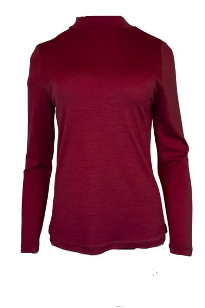 EBONY_WOMEN'S 100% MERINO WOOL (210) LONG SLEEVE TURTLE NECK JUMPER PINOT _ _ Ebony Boutique NZ