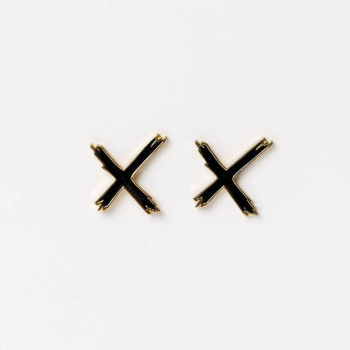 HOME LEE_X STUD EARRINGS _ _ Ebony Boutique NZ