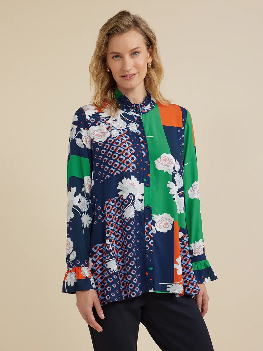 YARRA TRAIL_COLLAGE PRINT SHIRT _ COLLAGE PRINT SHIRT _ Ebony Boutique NZ