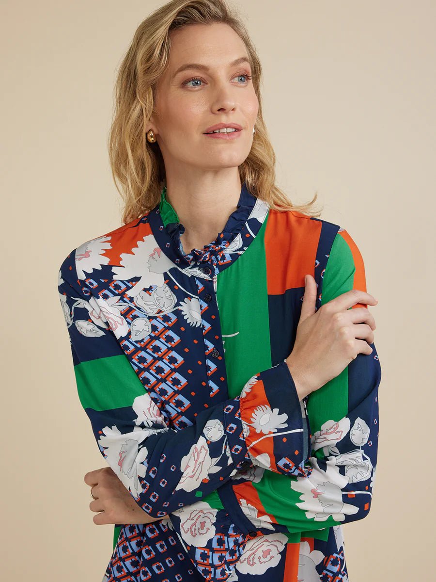 YARRA TRAIL_COLLAGE PRINT SHIRT _ COLLAGE PRINT SHIRT _ Ebony Boutique NZ