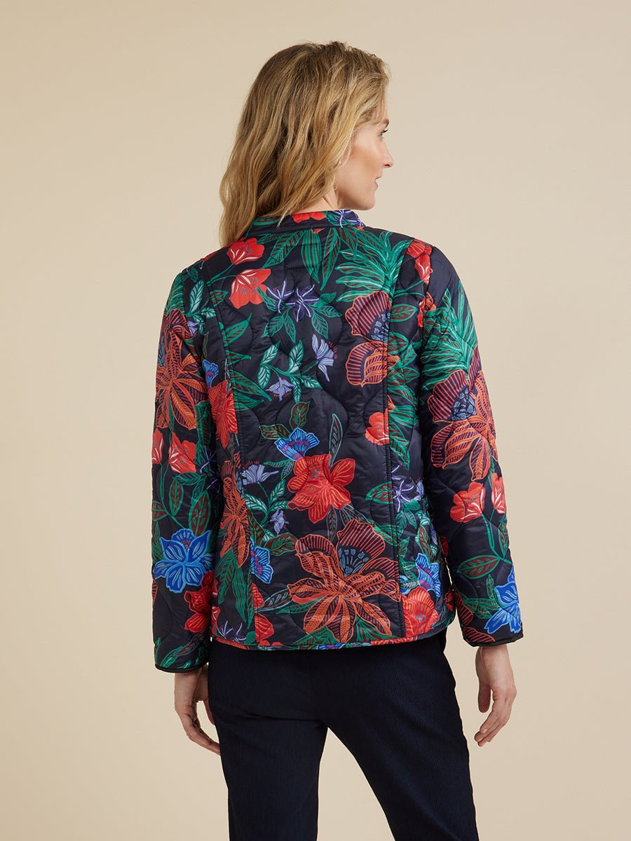 YARRA TRAIL_DARK FLORAL PRINT JACKET _ DARK FLORAL PRINT JACKET _ Ebony Boutique NZ