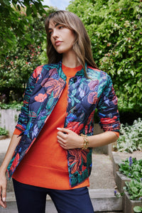 YARRA TRAIL_DARK FLORAL PRINT JACKET _ DARK FLORAL PRINT JACKET _ Ebony Boutique NZ