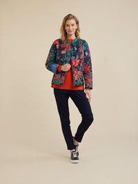 YARRA TRAIL_DARK FLORAL PRINT JACKET _ DARK FLORAL PRINT JACKET _ Ebony Boutique NZ