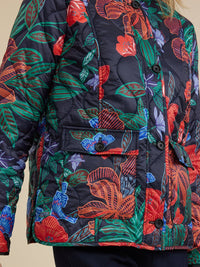 YARRA TRAIL_DARK FLORAL PRINT JACKET _ DARK FLORAL PRINT JACKET _ Ebony Boutique NZ