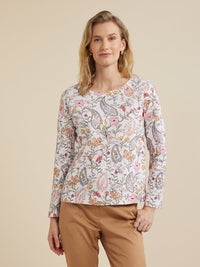 YARRA TRAIL_PROVINCIAL PRINT TEE _ PROVINCIAL PRINT TEE _ Ebony Boutique NZ