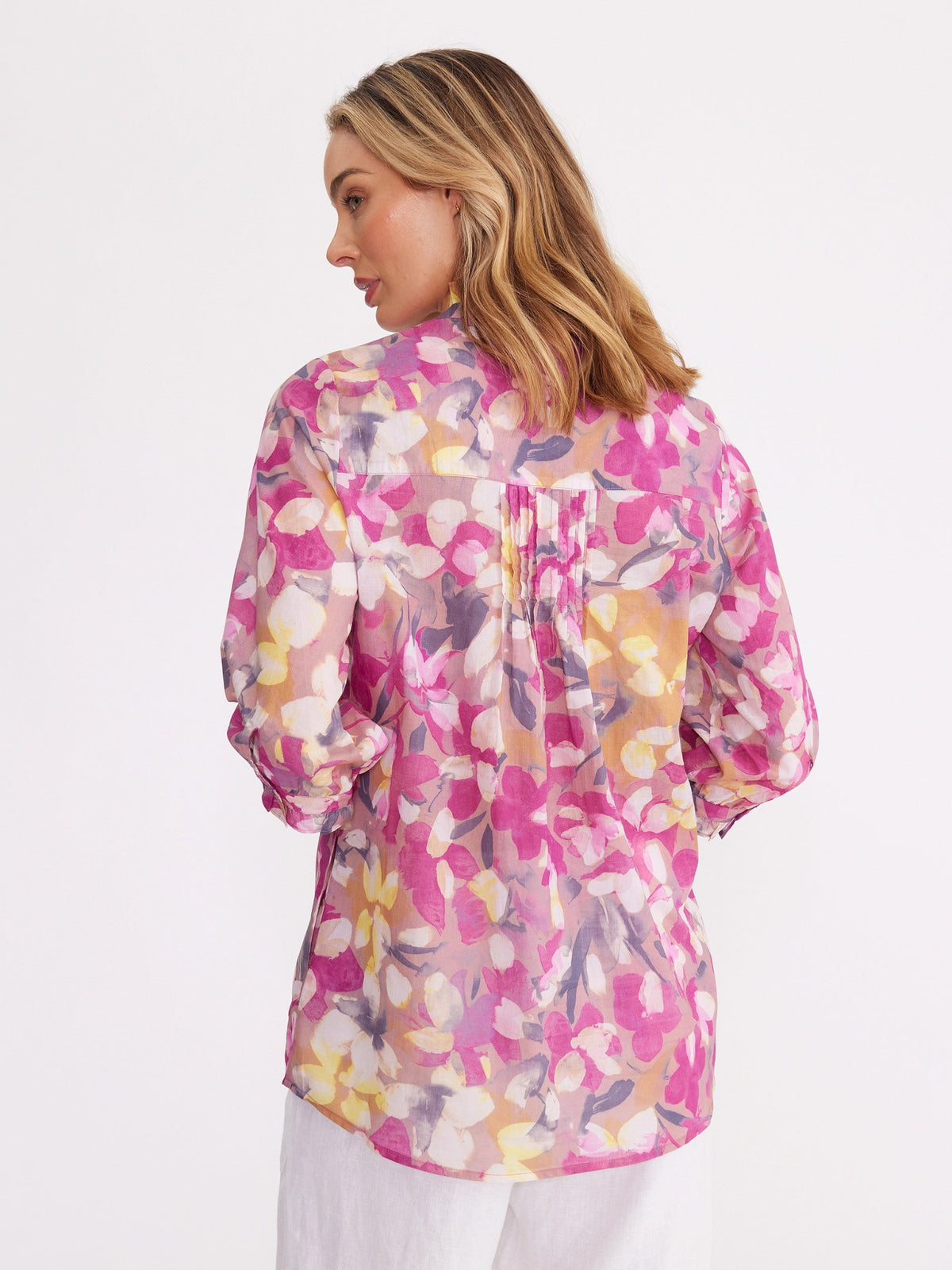 YARRA TRAIL_ROSE PETAL PRINT SHIRT _ ROSE PETAL PRINT SHIRT _ Ebony Boutique NZ