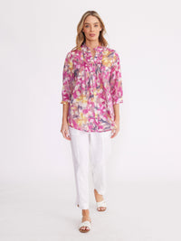 YARRA TRAIL_ROSE PETAL PRINT SHIRT _ ROSE PETAL PRINT SHIRT _ Ebony Boutique NZ