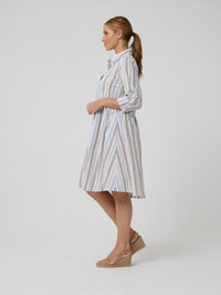 YARRA TRAIL_STRIPE SHIRT DRESS _ STRIPE SHIRT DRESS _ Ebony Boutique NZ