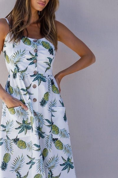 Pineapple hotsell print dress