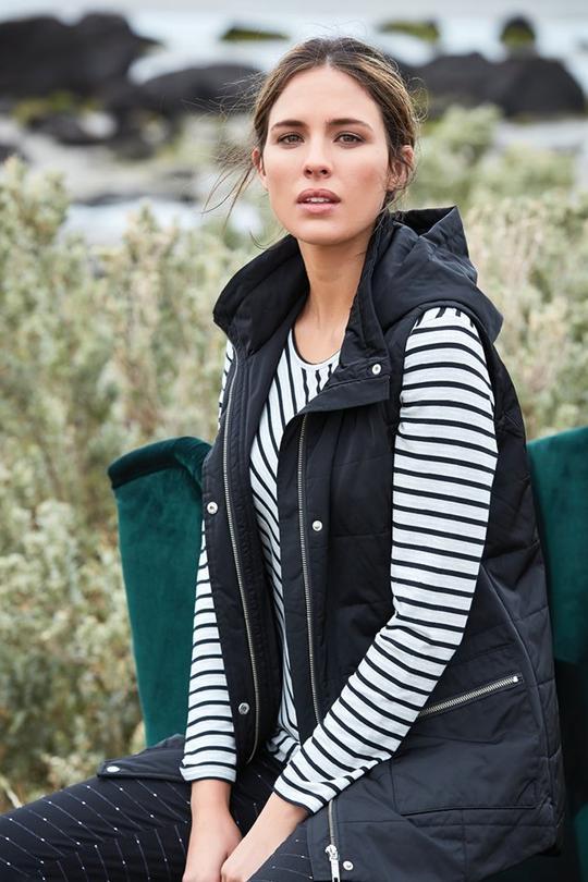 Ebony Boutique - Zip Trim Vest – Ebony Boutique NZ