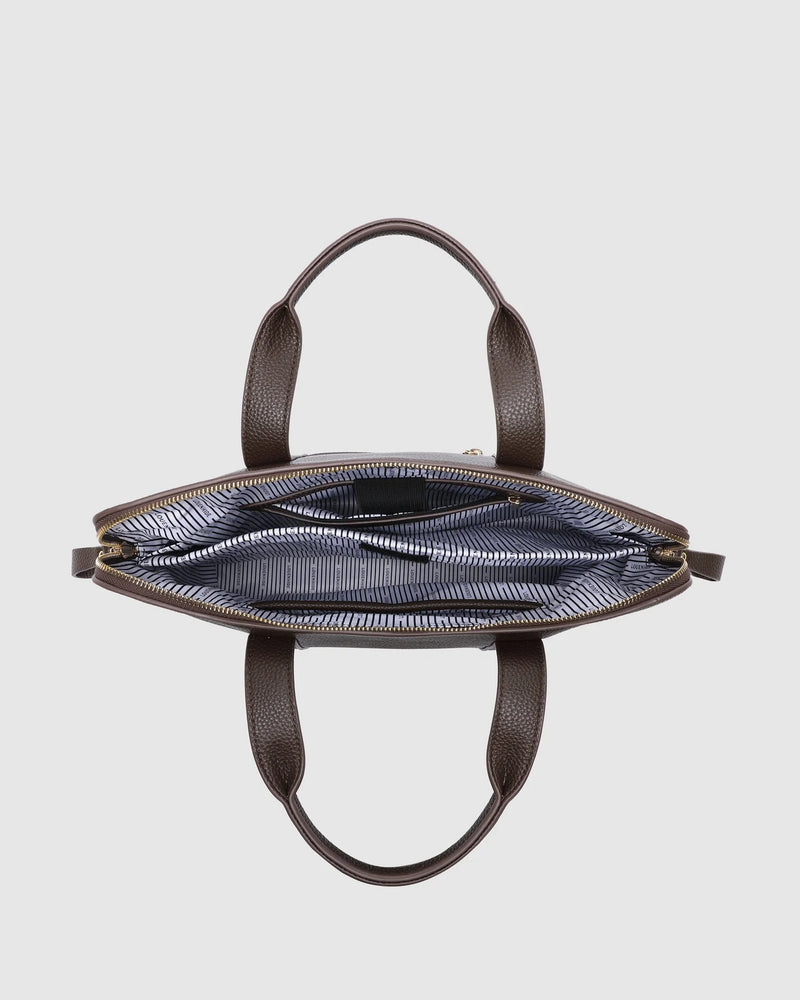 RHODES LAPTOP BAG CHOCOLATE