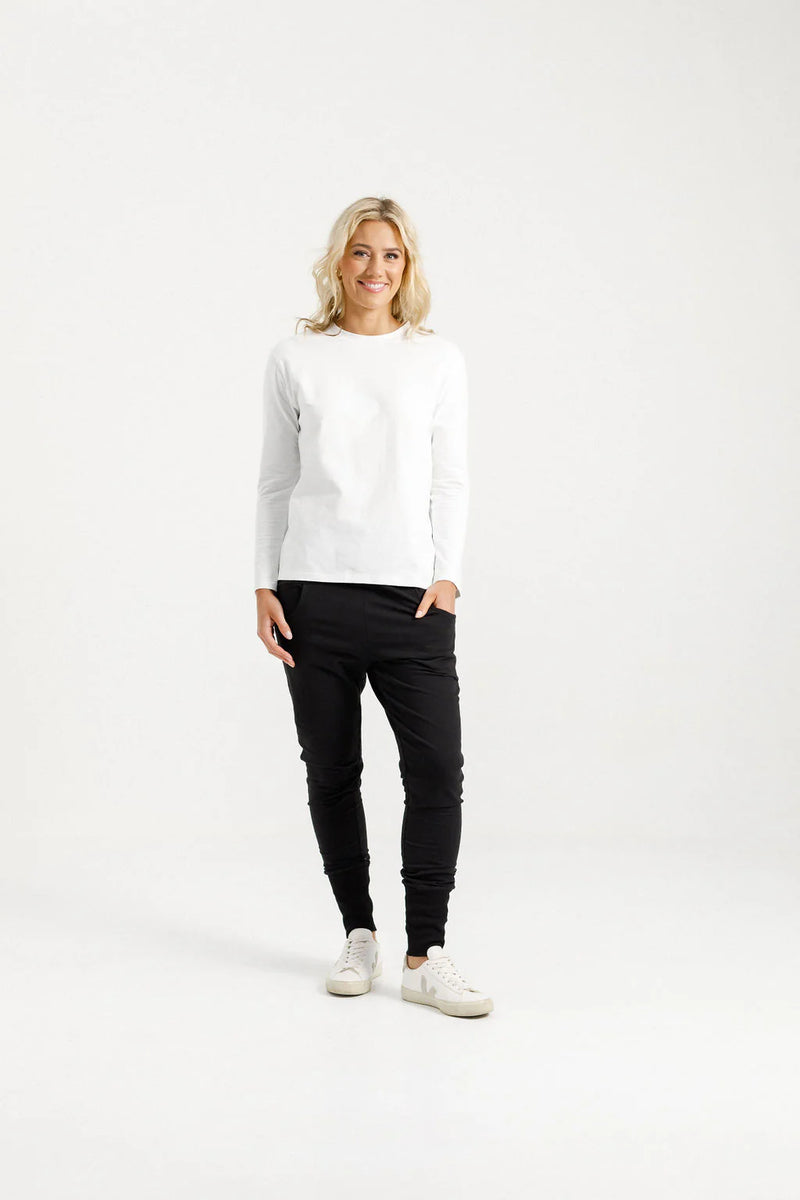 ALPINE APARTMENT PANTS BLACK WITH GOLD X