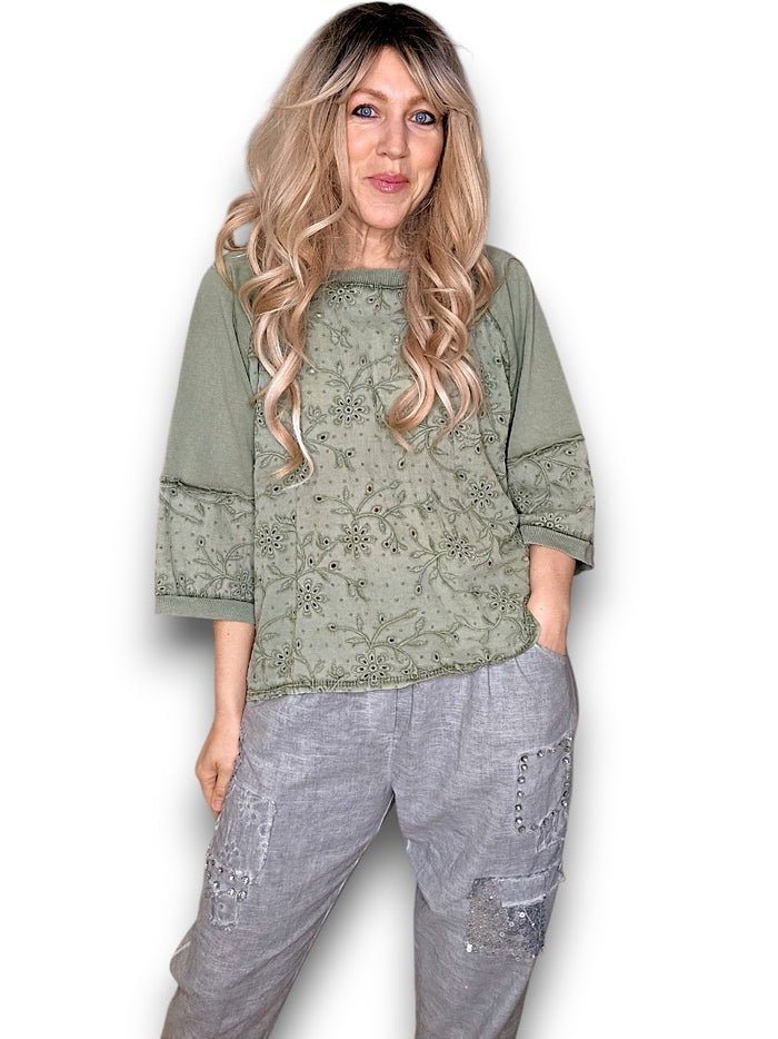 COTTON POET TOP FOREST