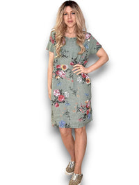 JUNGLE DRESS BOUQUET SAGE