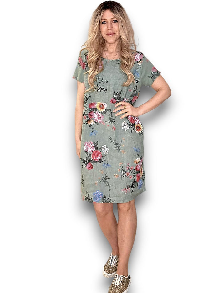 JUNGLE DRESS BOUQUET SAGE