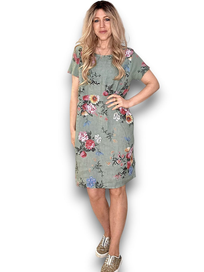 JUNGLE DRESS BOUQUET SAGE