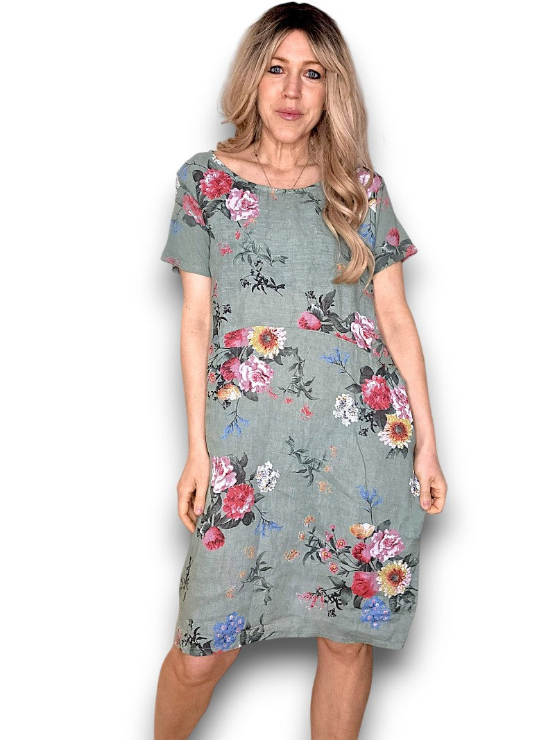 JUNGLE DRESS BOUQUET SAGE