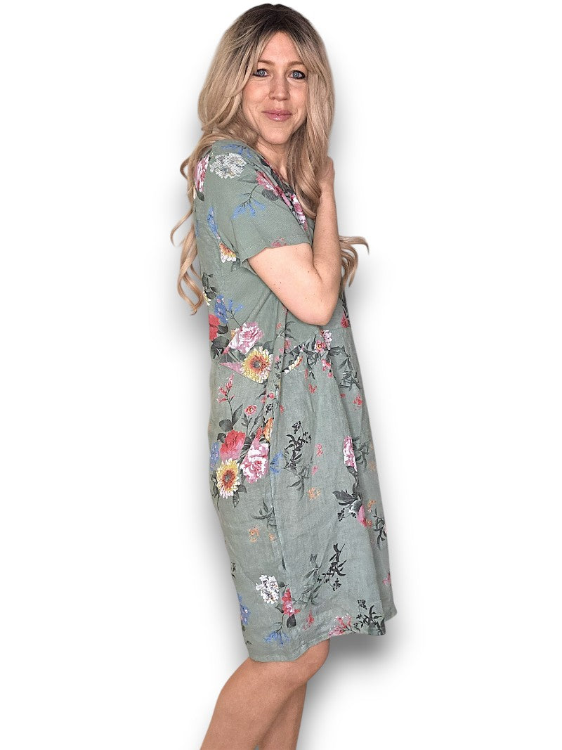 JUNGLE DRESS BOUQUET SAGE