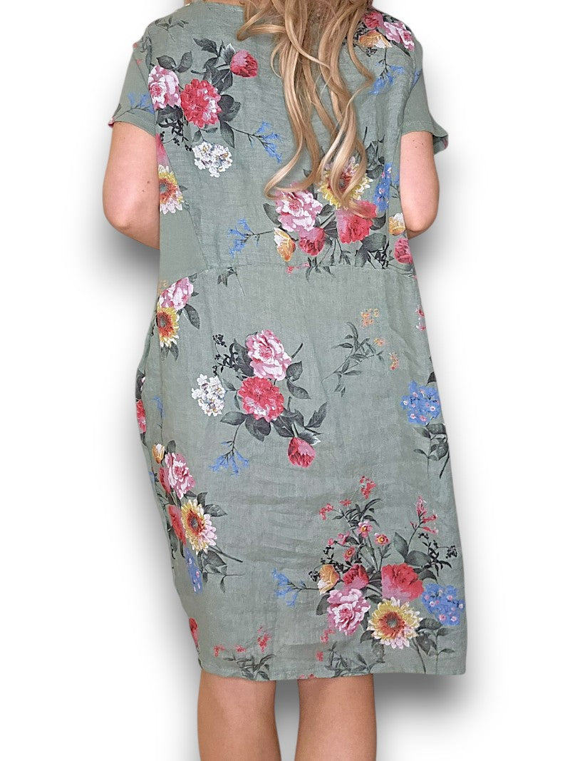 JUNGLE DRESS BOUQUET SAGE