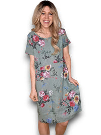 JUNGLE DRESS BOUQUET SAGE