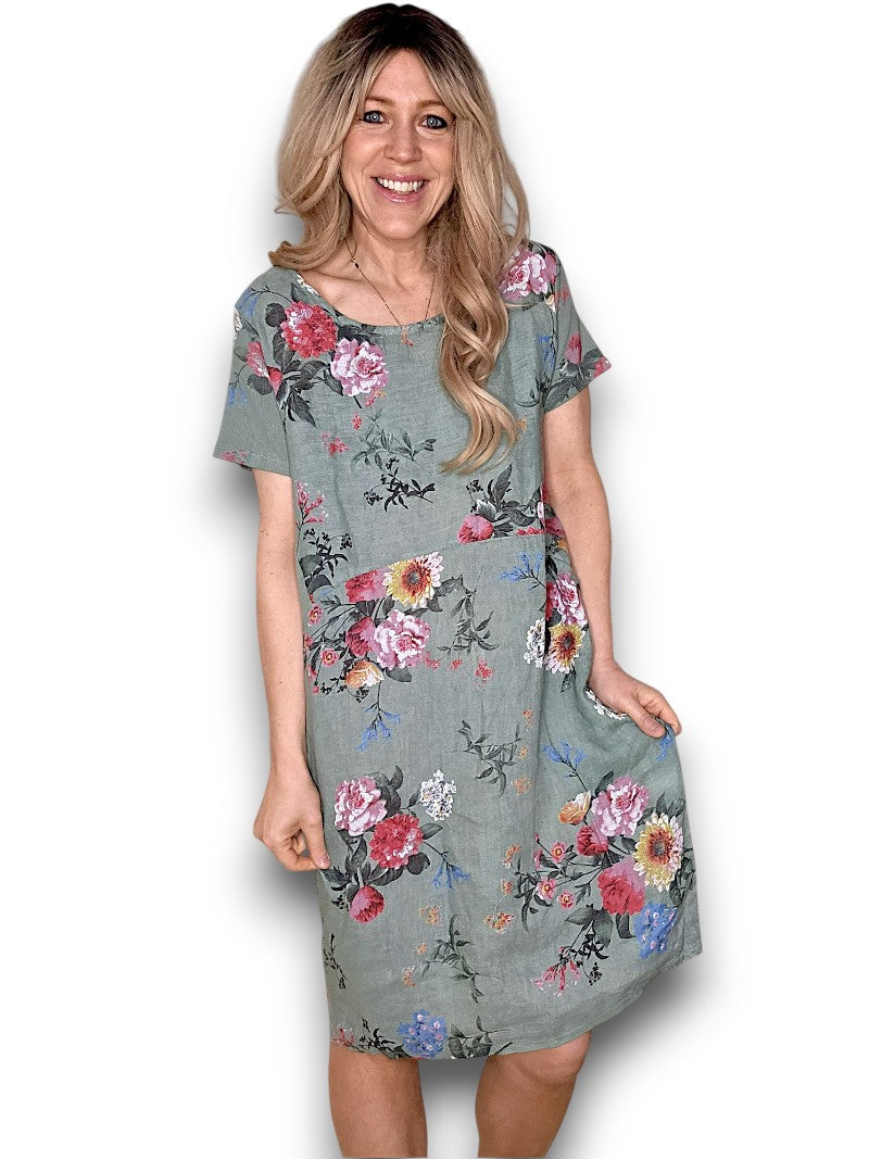 JUNGLE DRESS BOUQUET SAGE