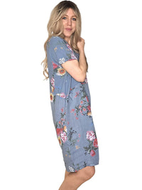 JUNGLE DRESS BOUQUET PETROL