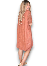 C'EST LA VIE EASY DRESS BRICK