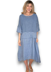 AMALFI TWO PIECE DRESS PETROL