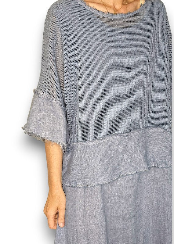 AMALFI TWO PIECE DRESS PETROL