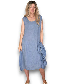 AMALFI TWO PIECE DRESS PETROL