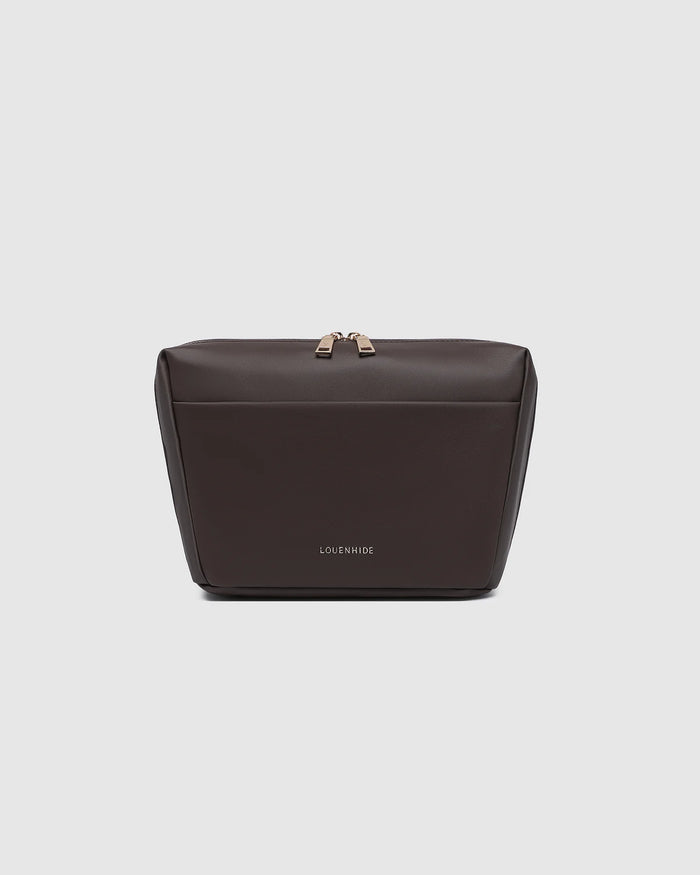 VANESSA COSMETIC BAG CHOCOLATE