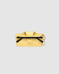 SKITTLE SUNGLASS CASE WOVEN BUTTER