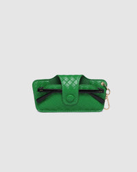 SKITTLE SUNGLASS CASE WOVEN GREEN