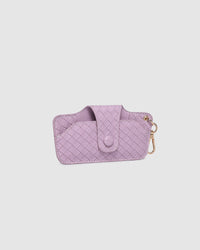 SKITTLE SUNGLASS CASE WOVEN LILAC