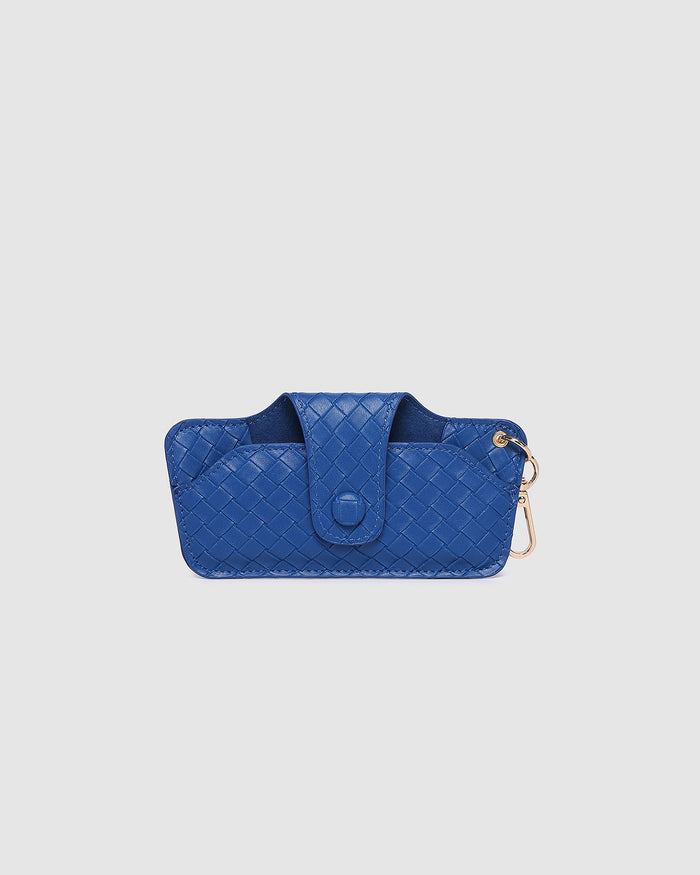 SKITTLE SUNGLASS CASE WOVEN OCEAN BLUE
