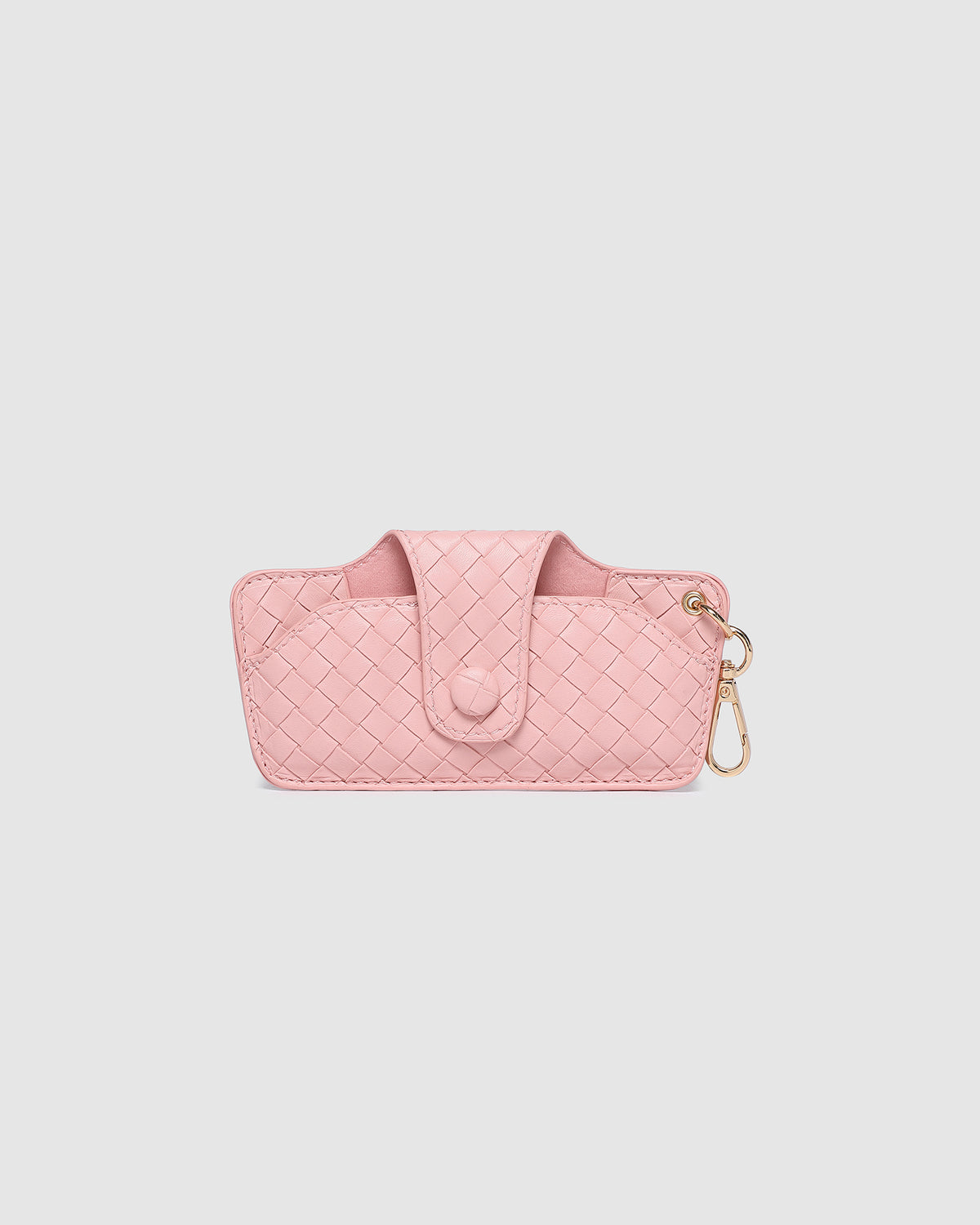 SKITTLE SUNGLASS CASE WOVEN PASTEL PINK