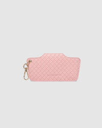 SKITTLE SUNGLASS CASE WOVEN PASTEL PINK