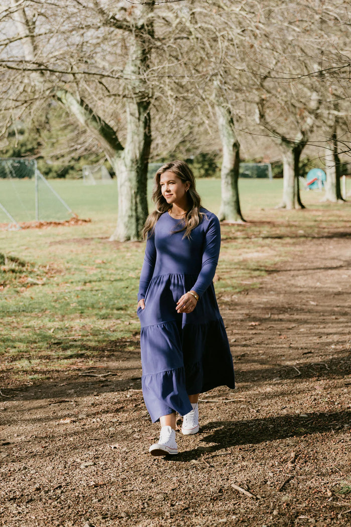 LONG SLEEVE KENDALL DRESS HYACINTH
